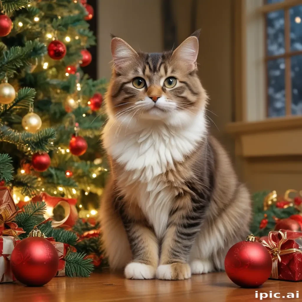 christmas images cats