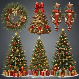 christmas clip art transparent background