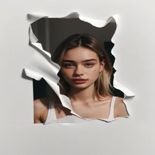 ripped paper aesthetic