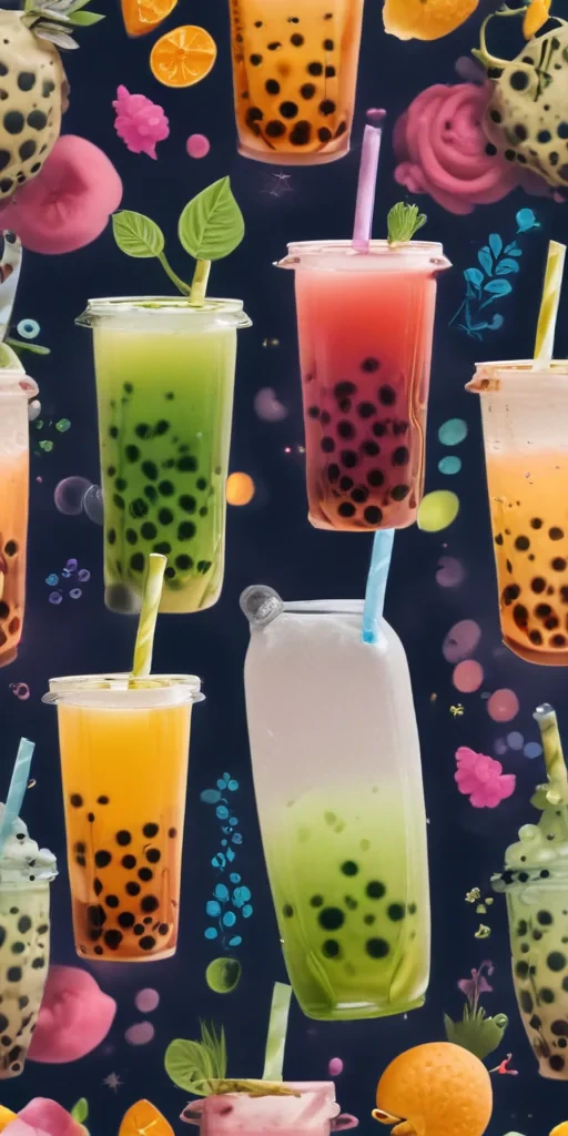 bubble tea wallpaper