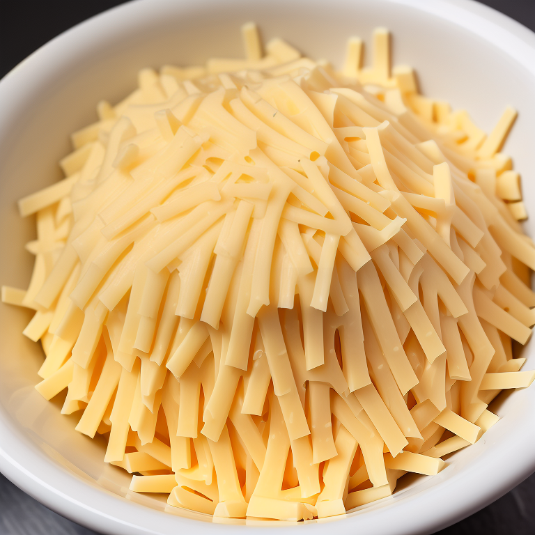 calories in 1 4 cup shredded cheese
