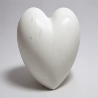 white heart