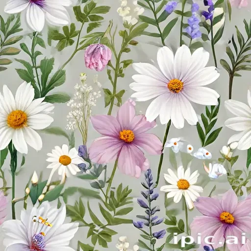 wildflowers transparent background