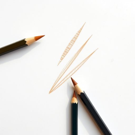 Create a high-resolution illustration of a brown pencil drawing, using a DSLR camera with a 50mm lens at f/2.8 aperture, shot in natural light from a top-down view with a shallow depth of field.