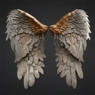 realistic angel wings png