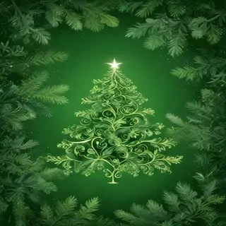 green christmas wallpaper