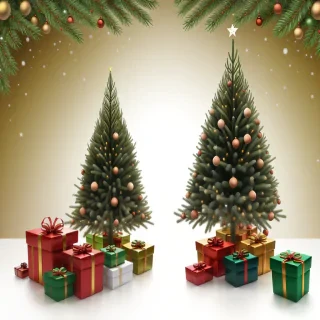 christmas trees transparent background