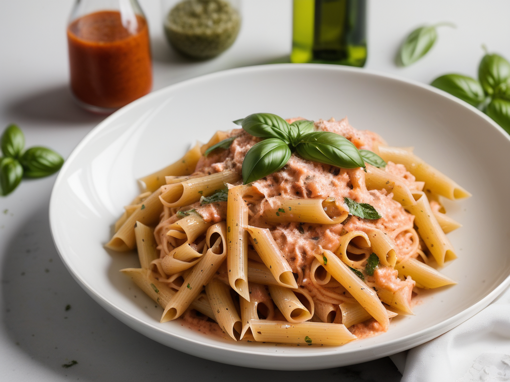 spicy pesto pasta alla vodka