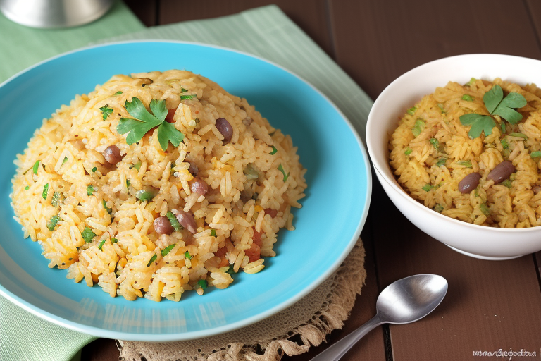 arroz con gandules receta sencilla