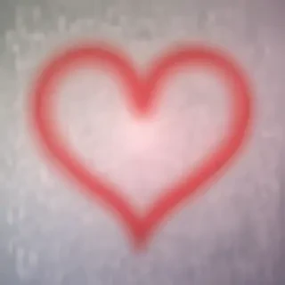 blurred heart
