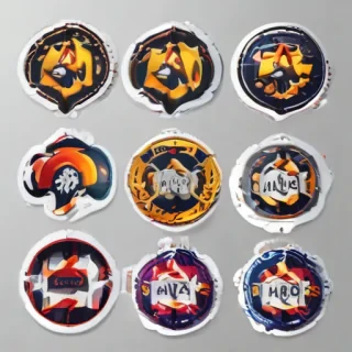 stickers with transparent background