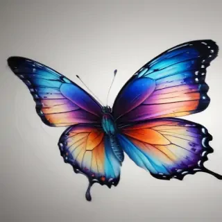 drawing pic of butterfly