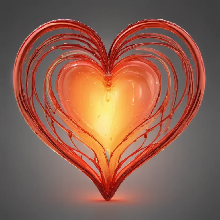 glow heart png
