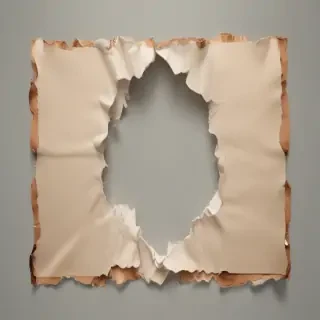 aesthetic ripped paper png