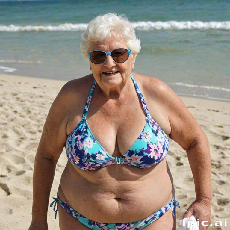 fat granny in bikini