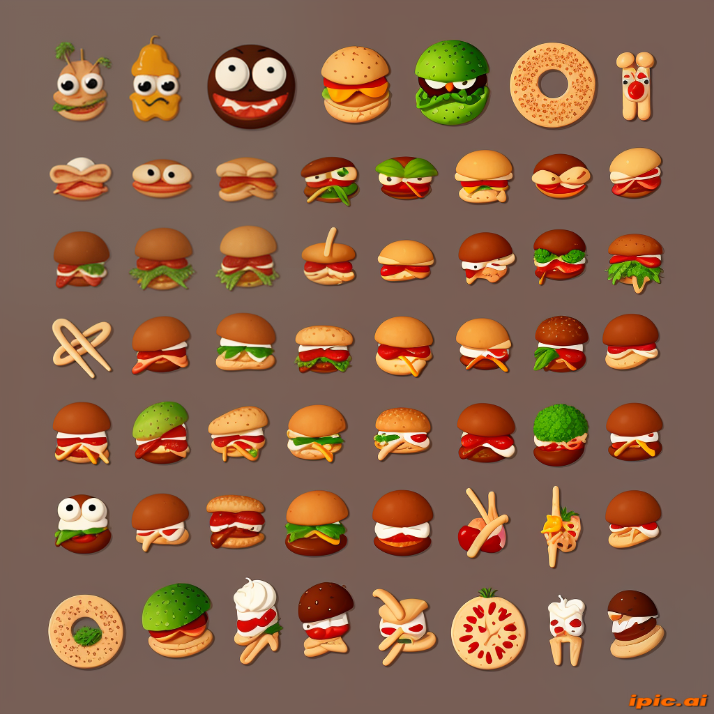 animated food