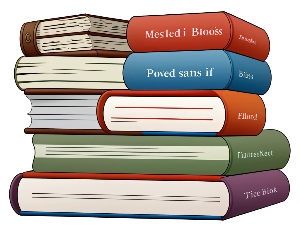 stack of books clip art