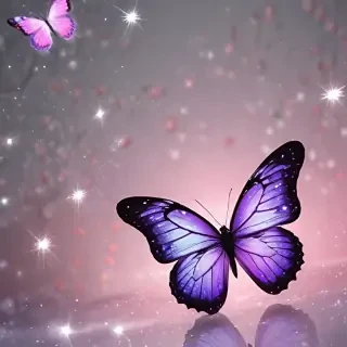 glitter butterfly wallpaper
