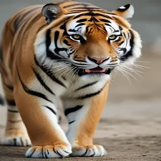 transparent tiger