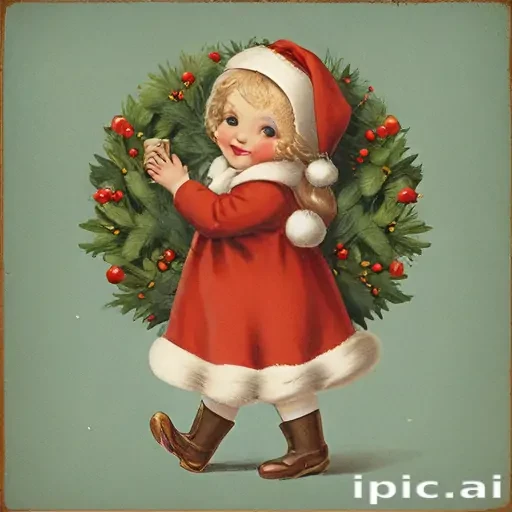 vintage merry christmas image