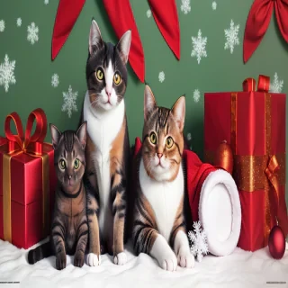 cat christmas wallpaper
