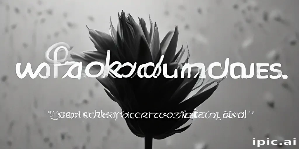 thank you in black and white
