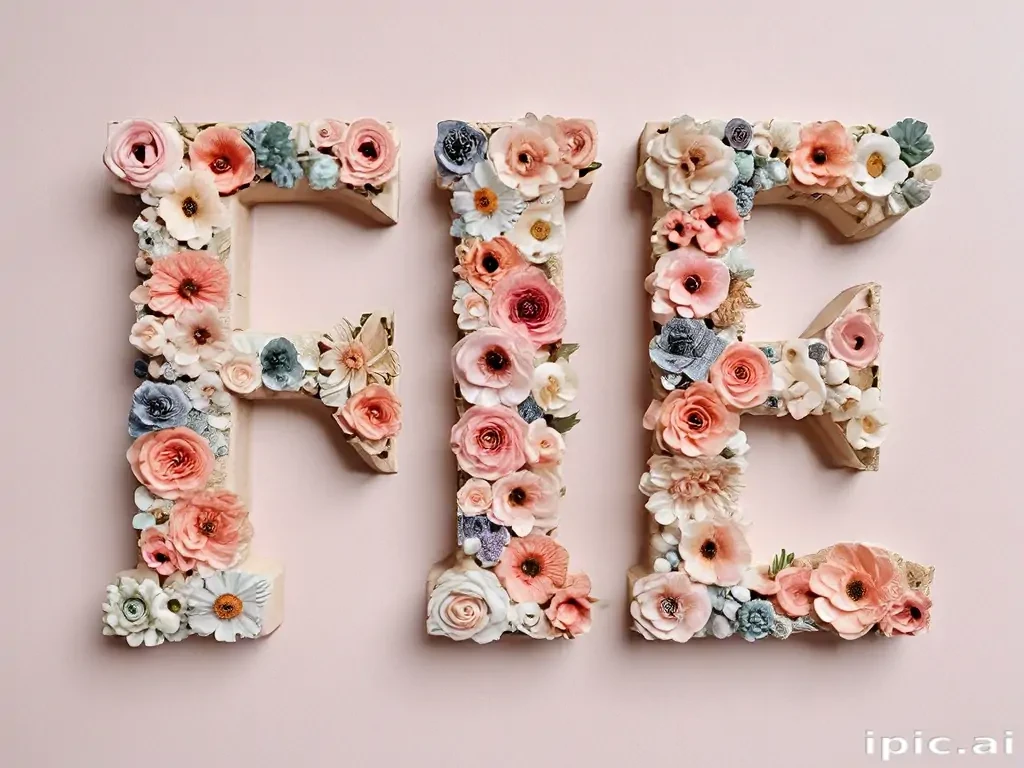 floral letters