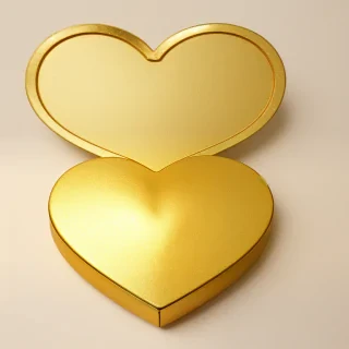gold heart clipart