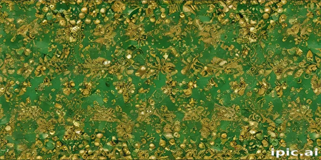 green and gold background