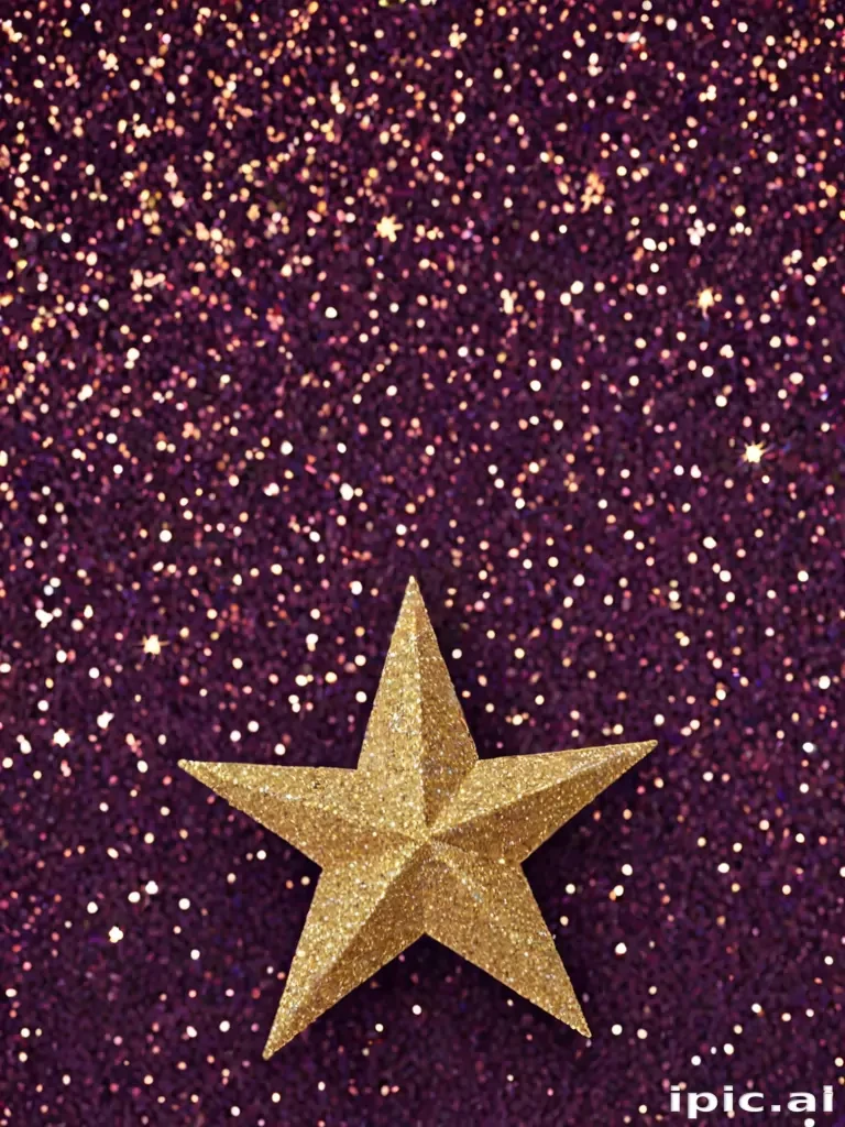glitter star png