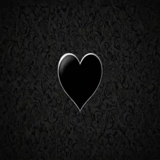 black wallpaper heart