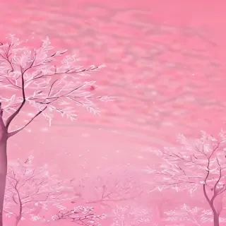pink winter background