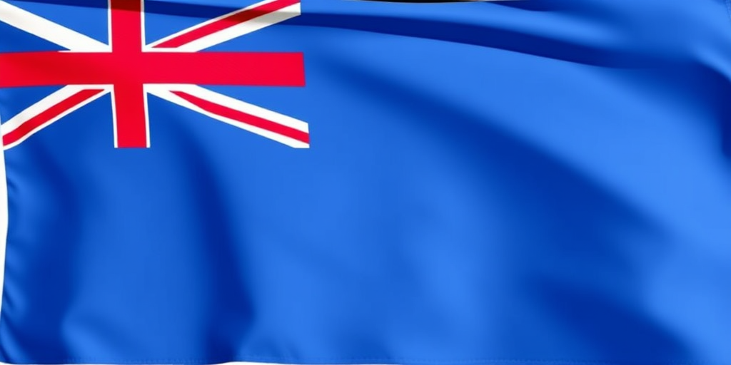 Create a high-resolution image of the flag of Sint Maarten, using a DSLR camera with a 50mm lens, aperture set to f/8, ISO 100, in natural light, capturing a sharp, detailed, and vibrant representation.