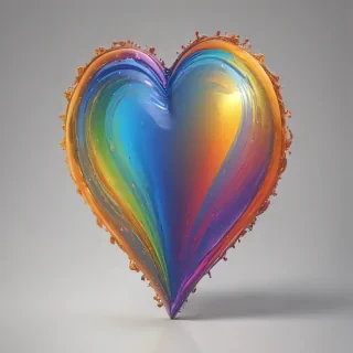 rainbow heart png