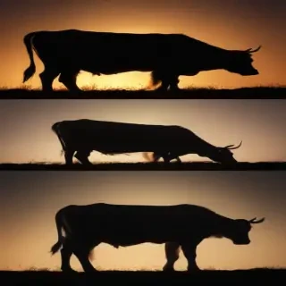 cow silhouette