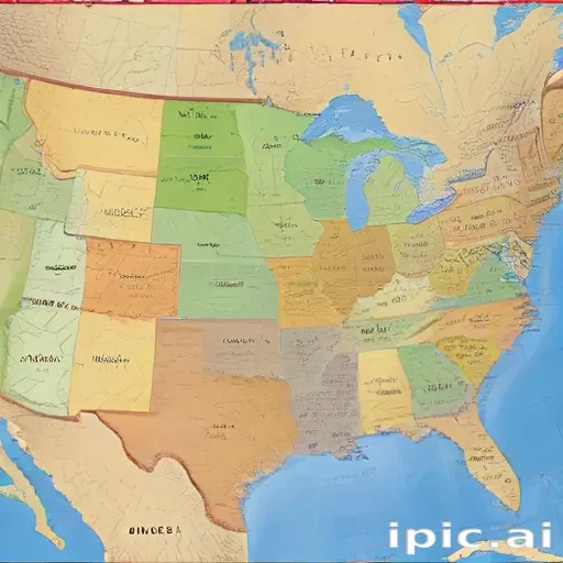 map of united states of america