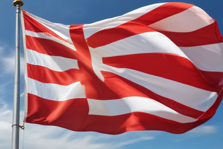 red and white flag