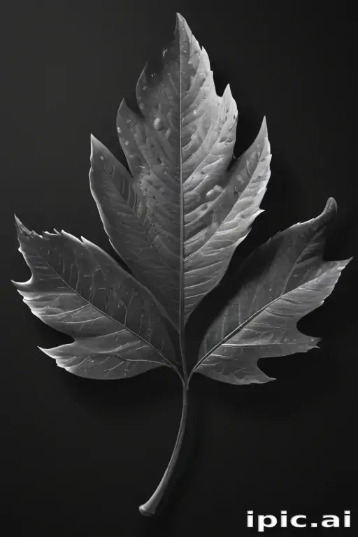 leaf clip art black and white
