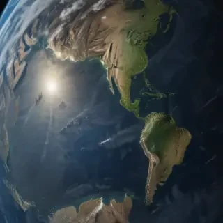 earth from space