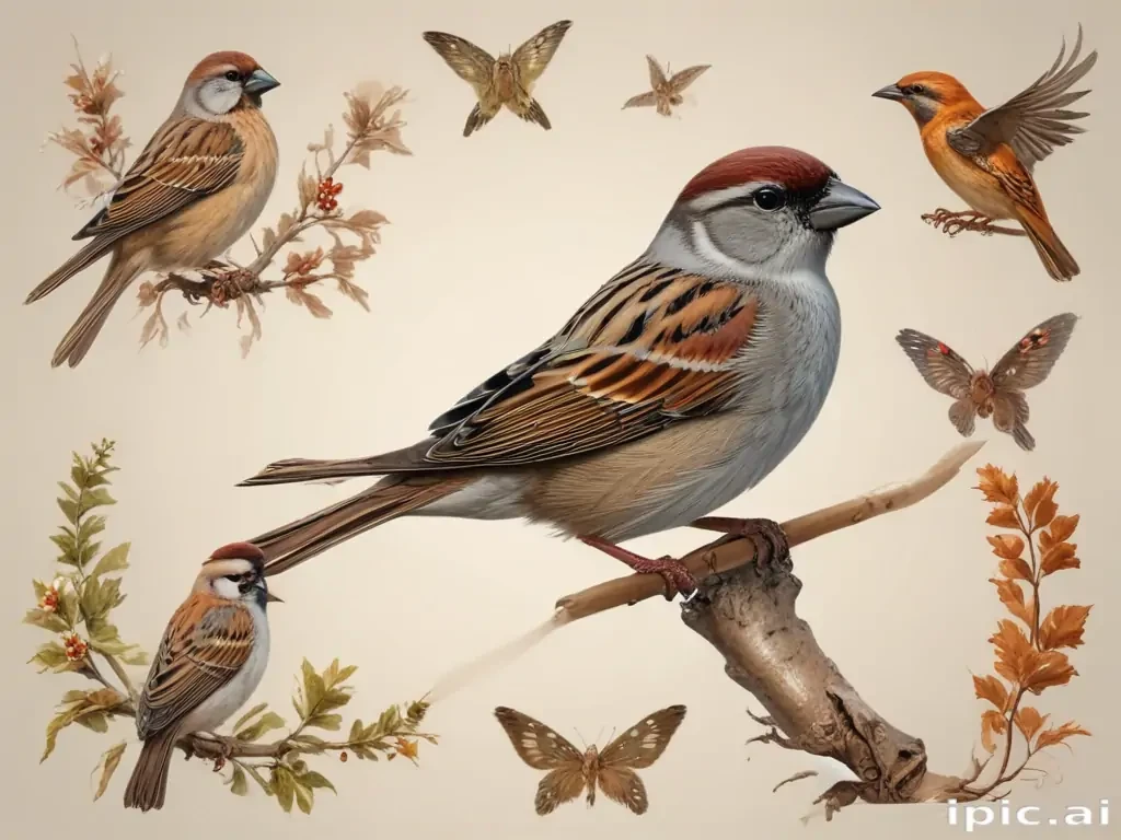 sparrow clipart