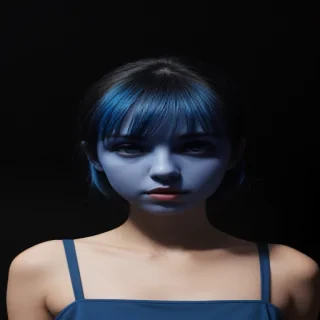 black background with blue