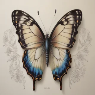 drawing butterflies