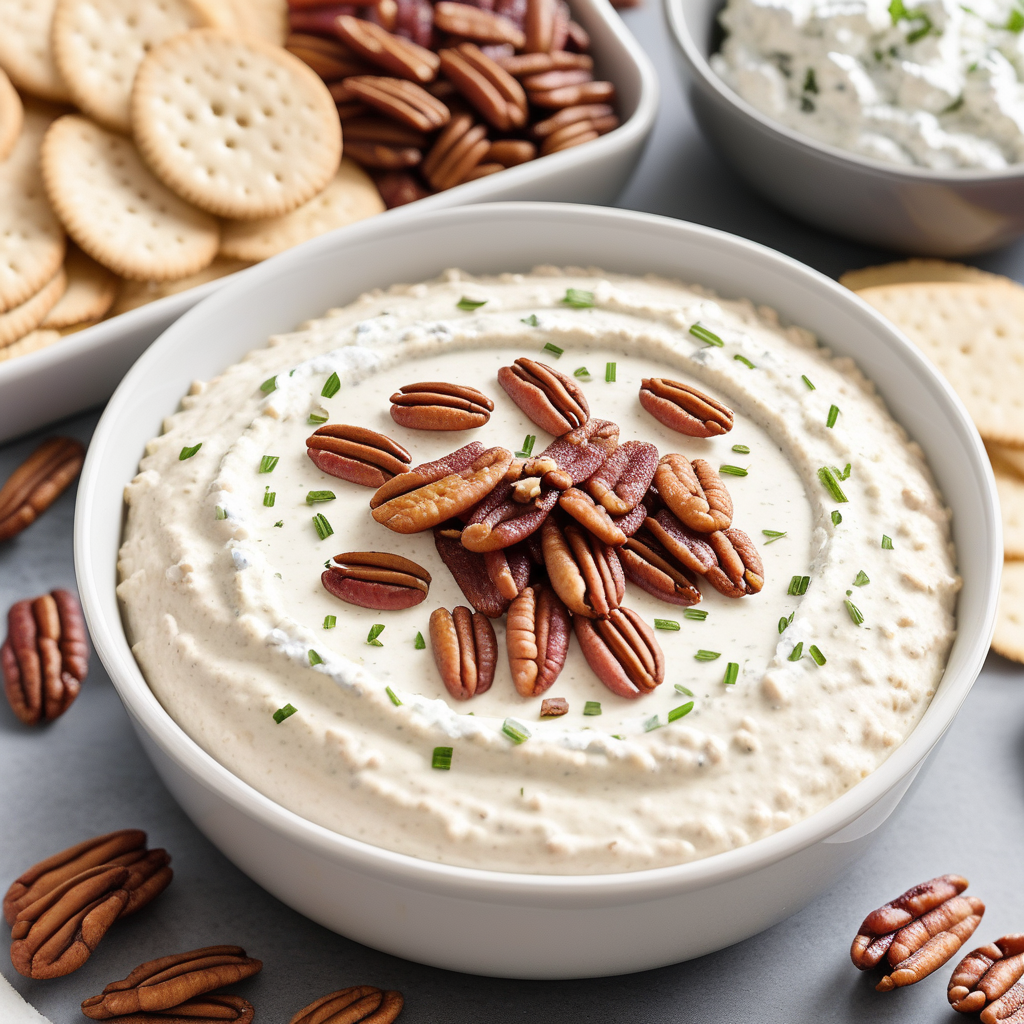 bacon pecan goat cheese dip