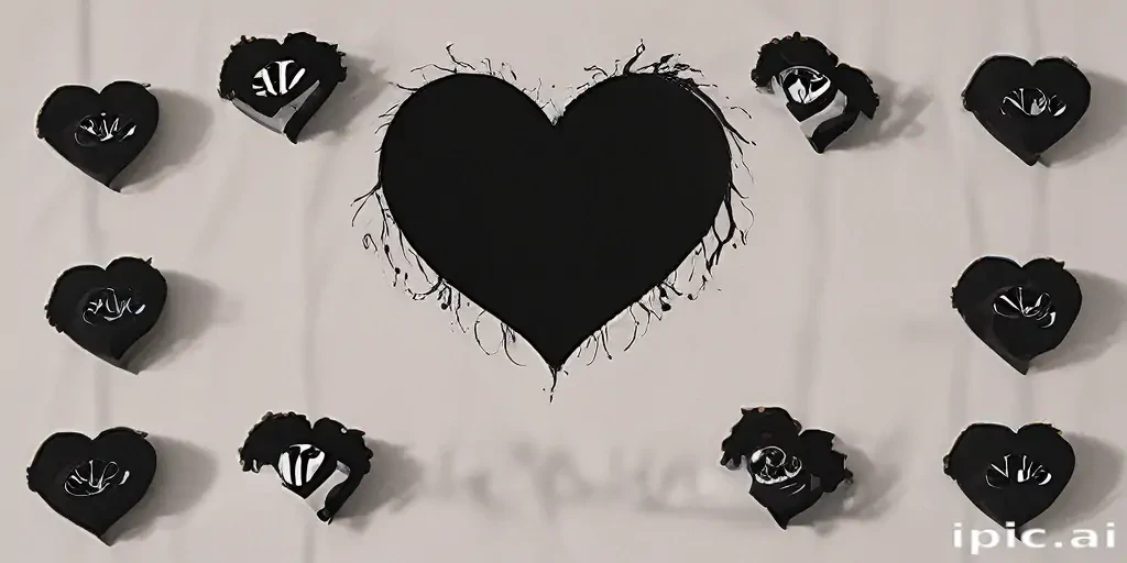 black heart aesthetic