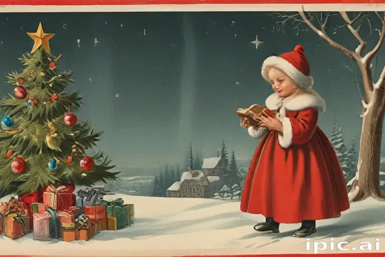 vintage christmas images to print