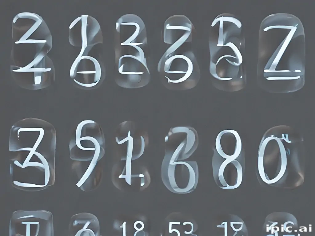 Artistic Representation of Numbers in a Unique and Creative Style
