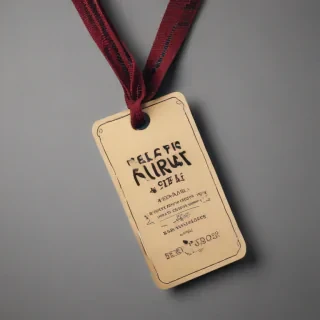 clothing tag mockup