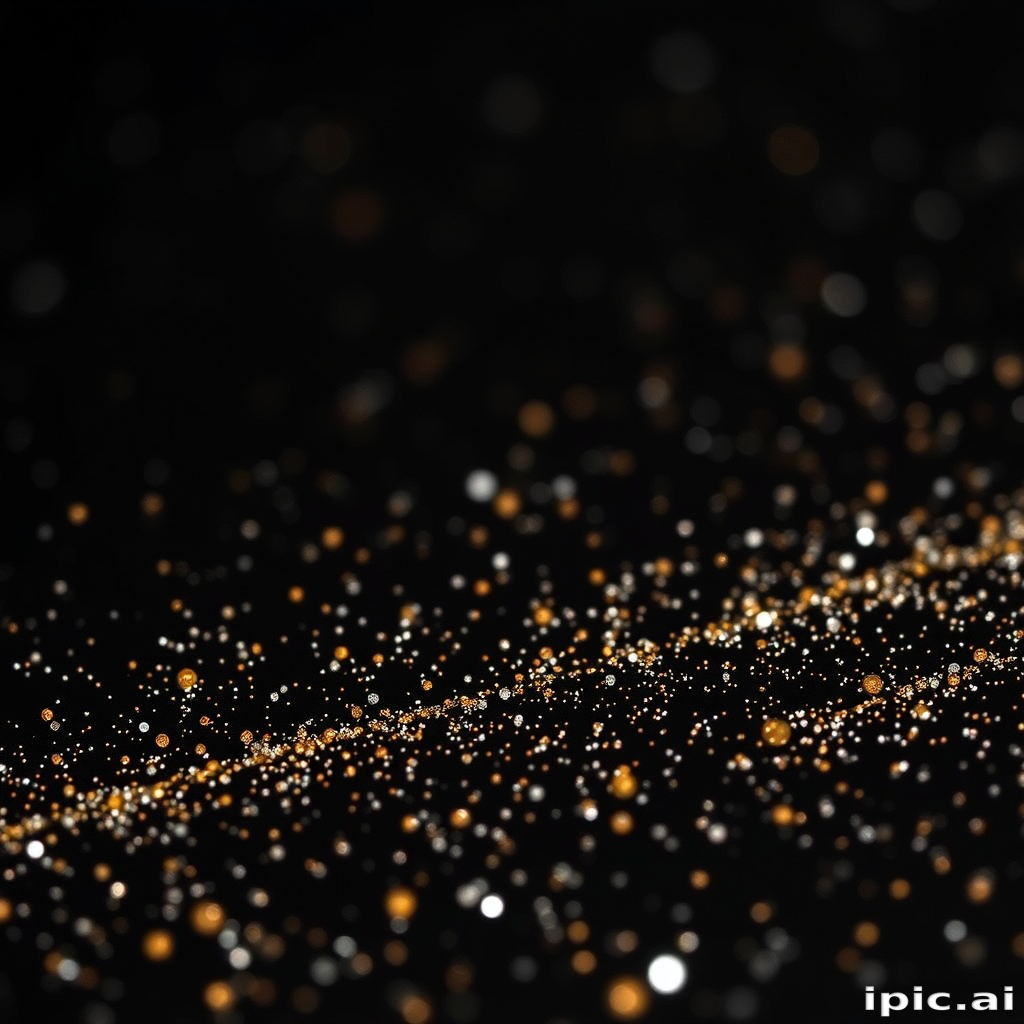 black with glitter