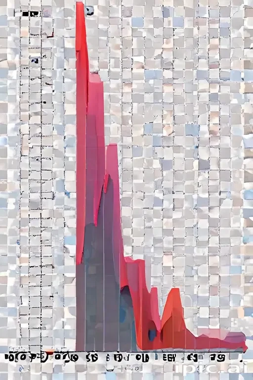 Abstract Representation of a Dramatic Decline in Data Trends Over Time