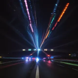 flashing lights